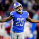 Will Harris #25 of the Detroit Lions reacts after an incomplete pass by the Arizona Cardinals in the fourth quarter at Ford Field on December 19, 2021 in Detroit, Michigan.